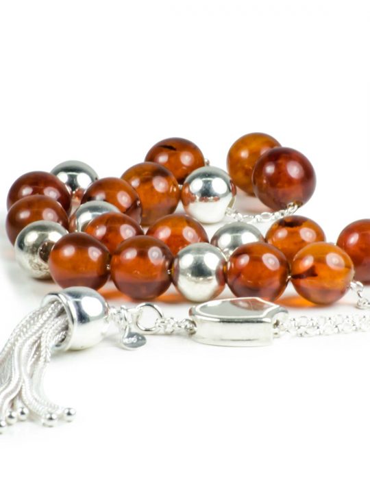 High Quality Natural Baltic Amber Stone Greek Worry Beads Komboloi