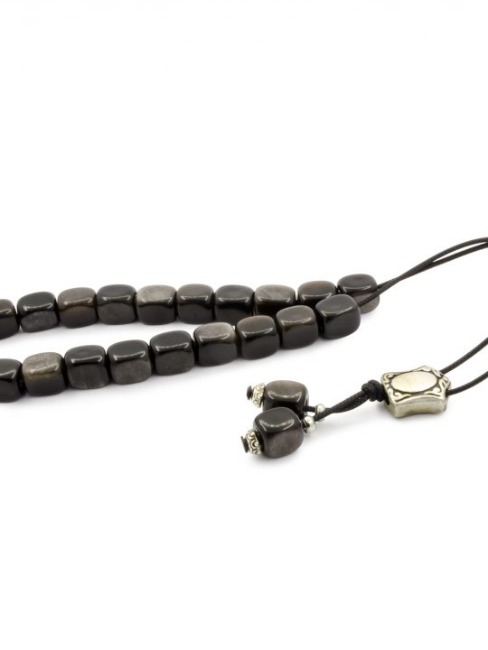 Small Beads Black Obsidian Greek Komboloi Worry Beads